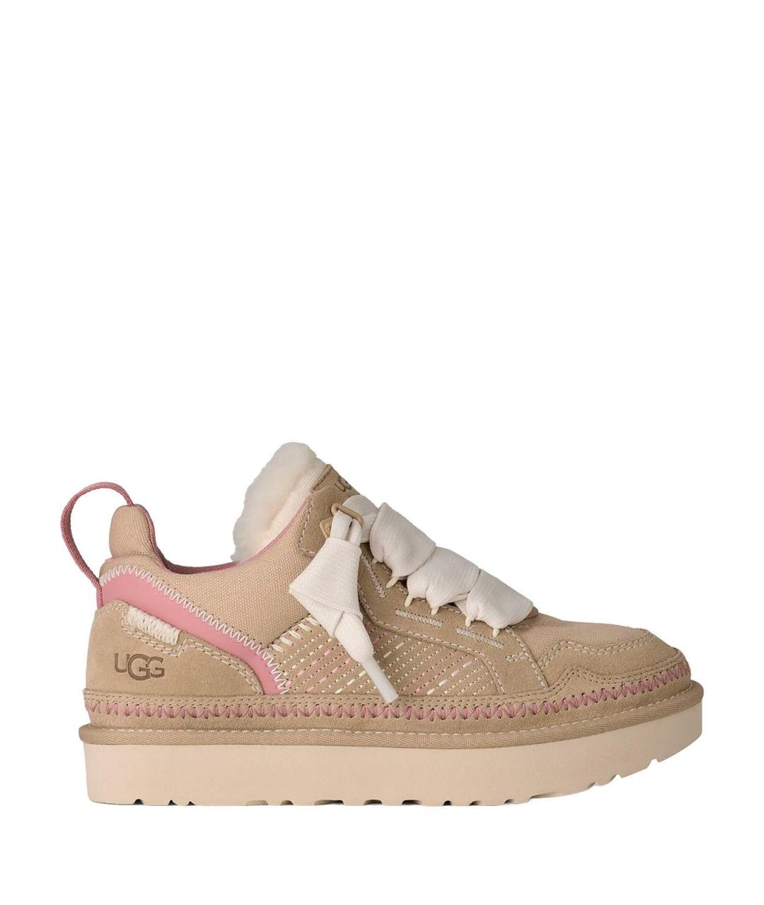 UGG AUSTRALIA Бежевые замшевые кроссовки, фото 1