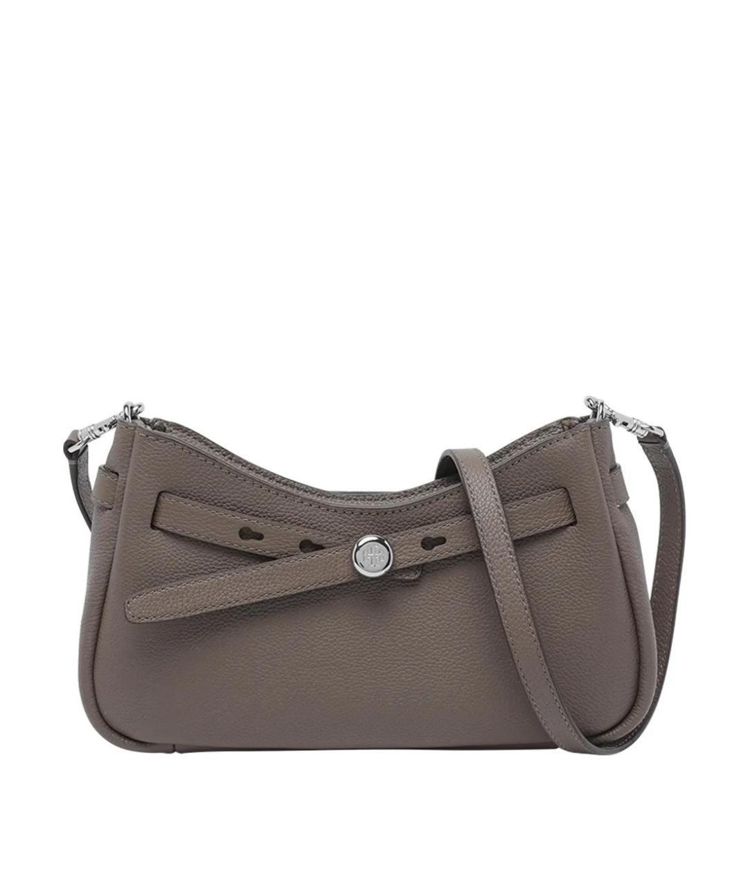 TORY BURCH Коричневая кожаная сумка через плечо, фото 1