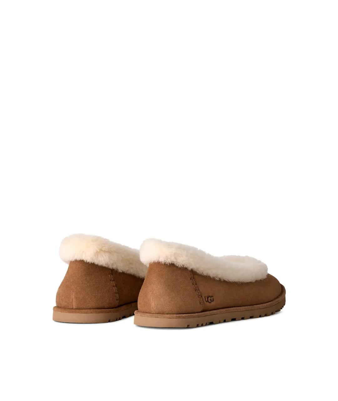 UGG AUSTRALIA Коричневые замшевые балетки, фото 2