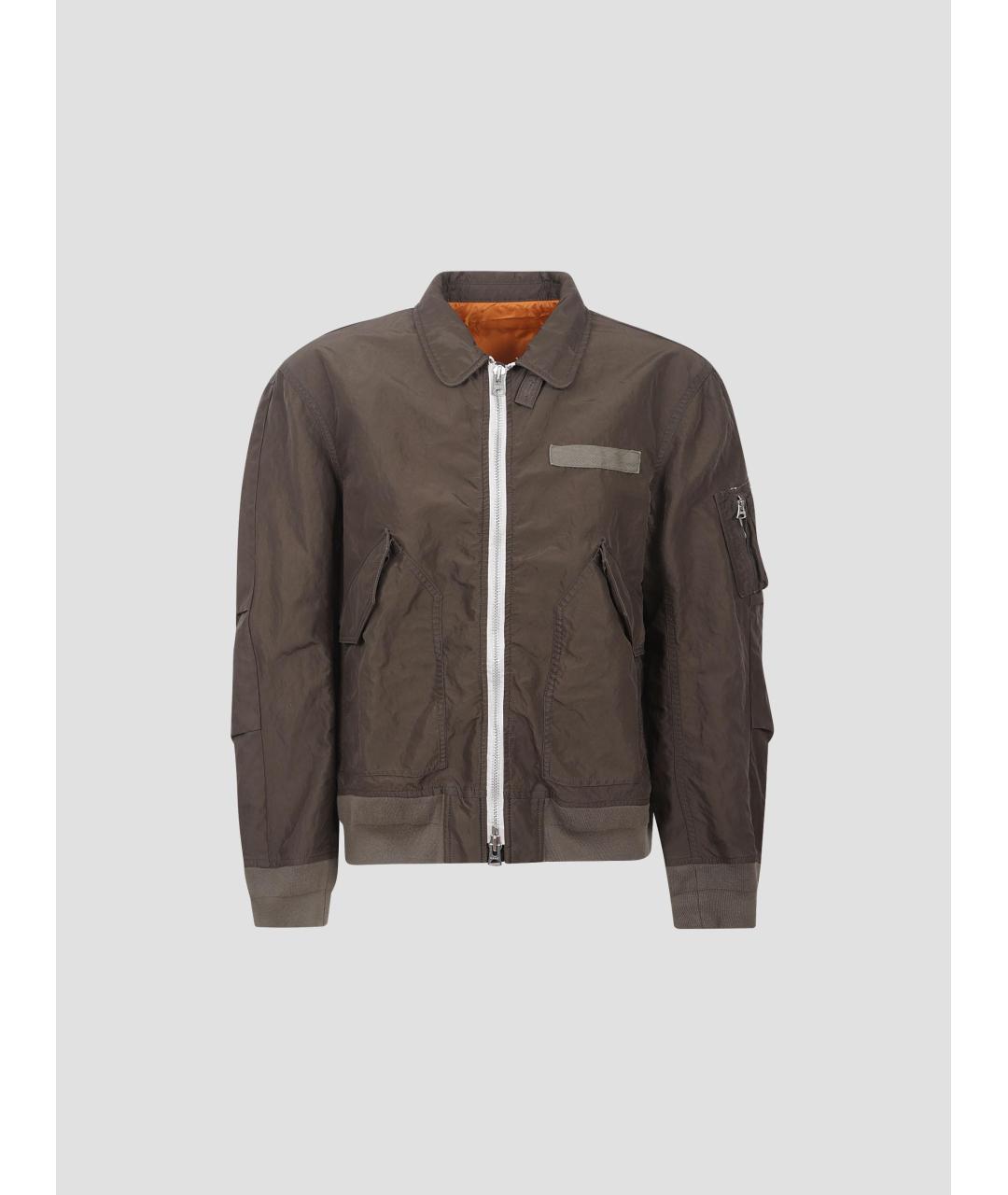 SACAI Коричневая полиамидовая куртка, фото 4