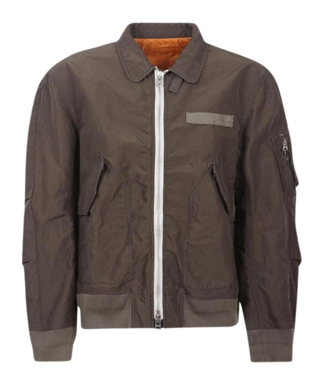 SACAI Коричневая полиамидовая куртка, фото 1