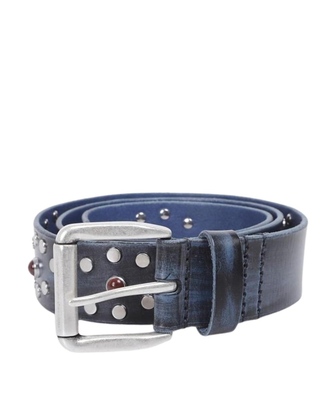 OUR LEGACY Синий кожаный ремень, фото 1