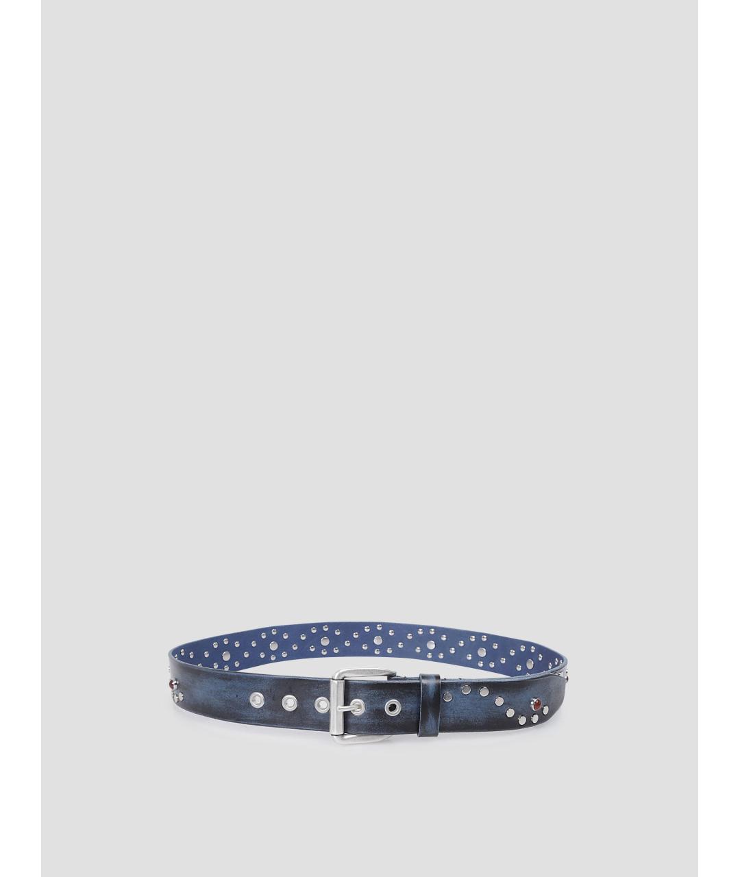 OUR LEGACY Синий кожаный ремень, фото 2