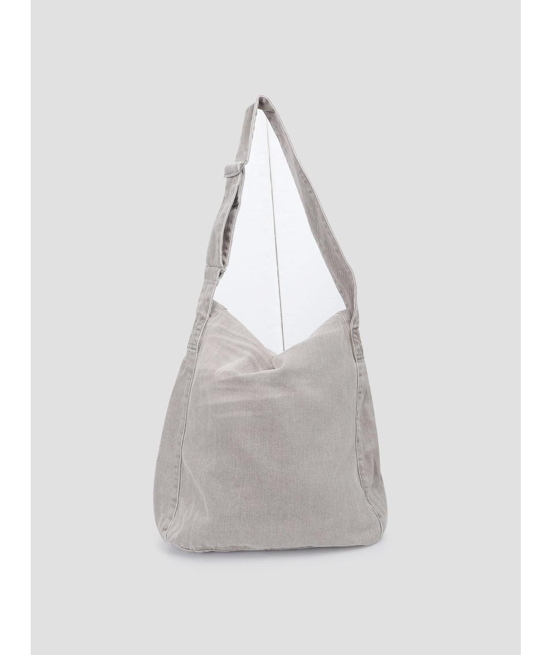 OUR LEGACY Серая хлопковая сумка через плечо, фото 3