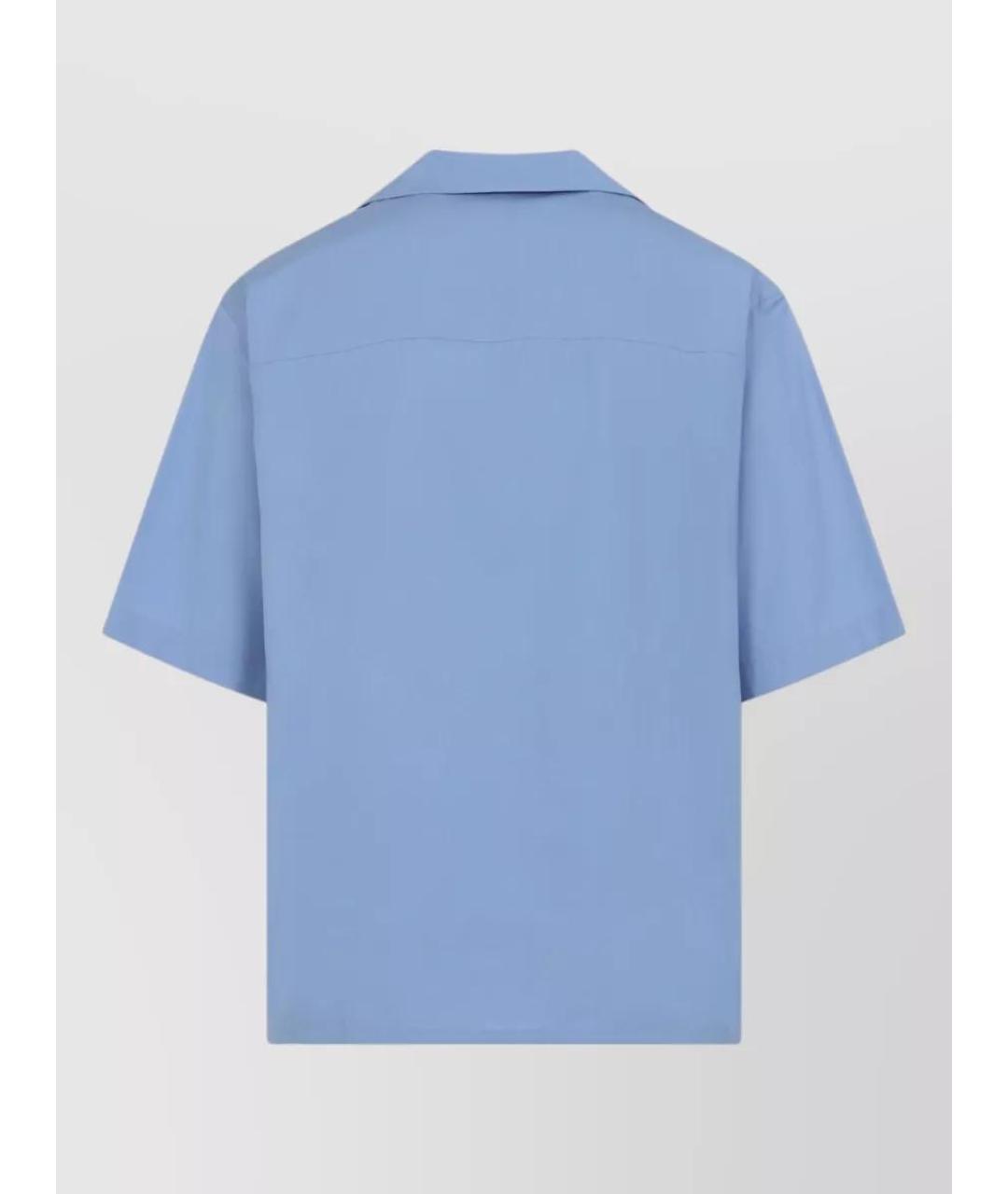 MARNI Голубая хлопковая кэжуал рубашка, фото 2