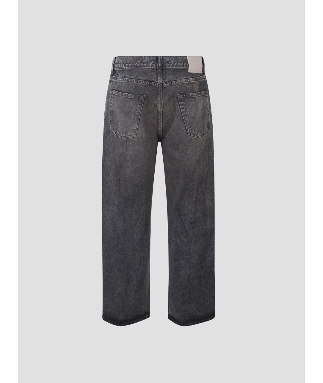 OUR LEGACY Серые хлопковые прямые джинсы, фото 2