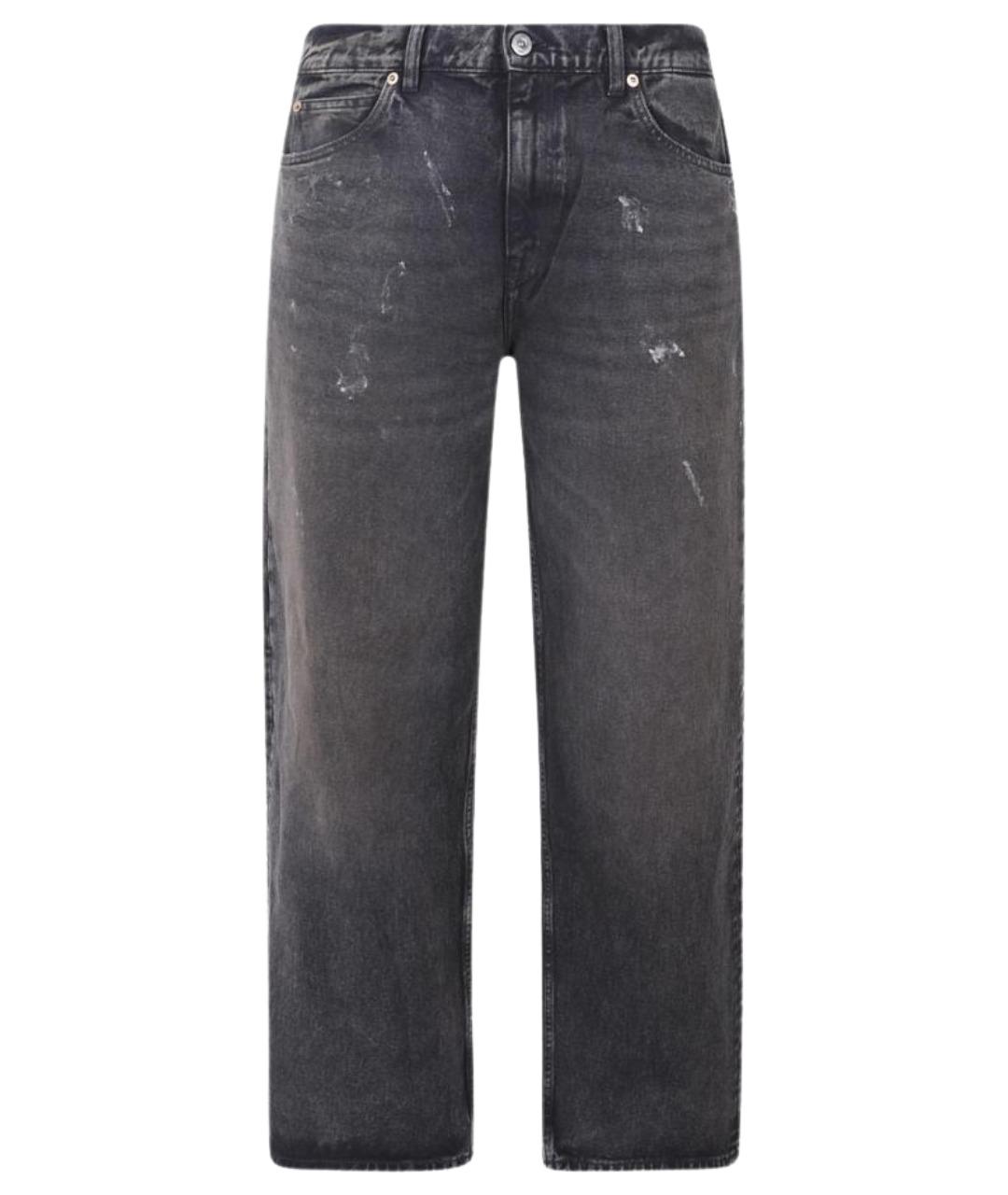 OUR LEGACY Серые хлопковые прямые джинсы, фото 1