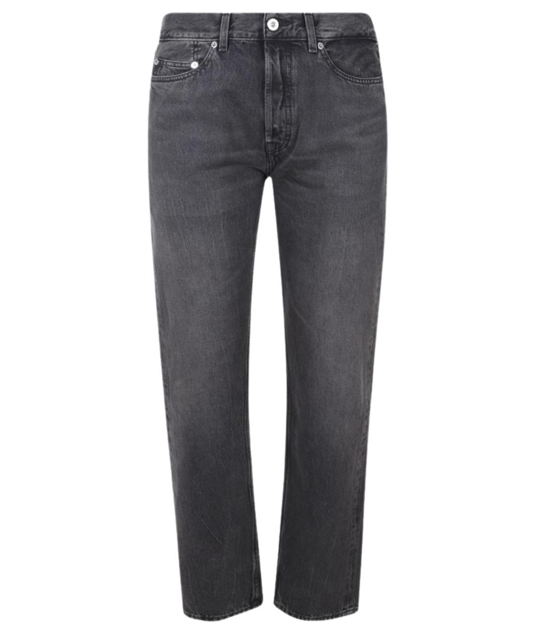 OUR LEGACY Серые хлопковые прямые джинсы, фото 1