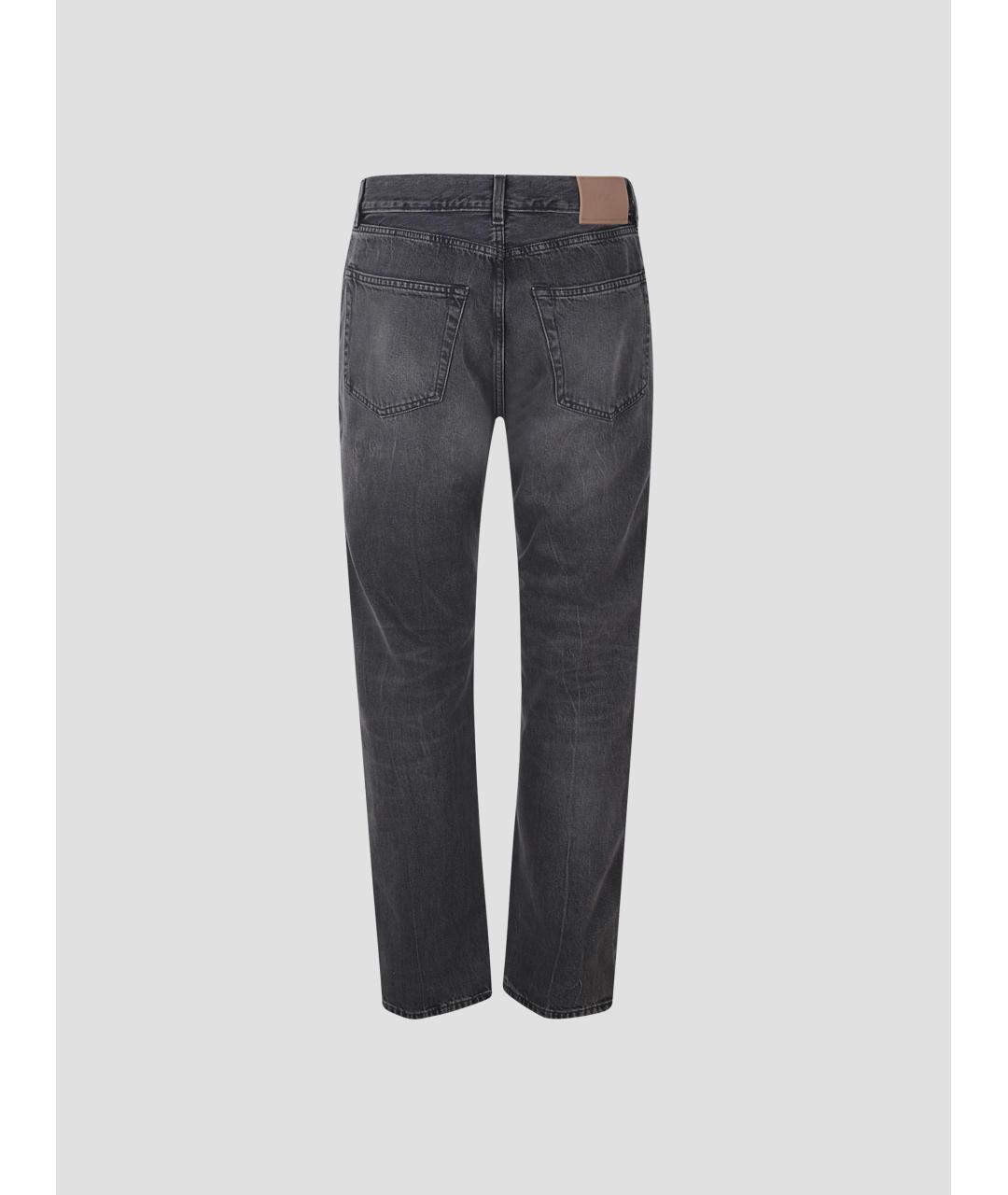 OUR LEGACY Серые хлопковые прямые джинсы, фото 2