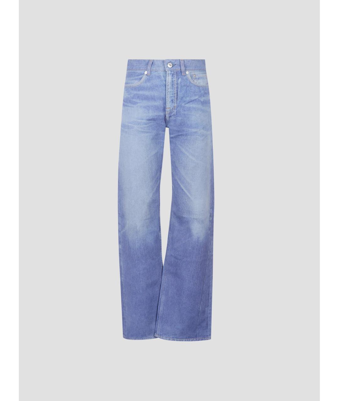 OUR LEGACY Синие хлопковые прямые джинсы, фото 4