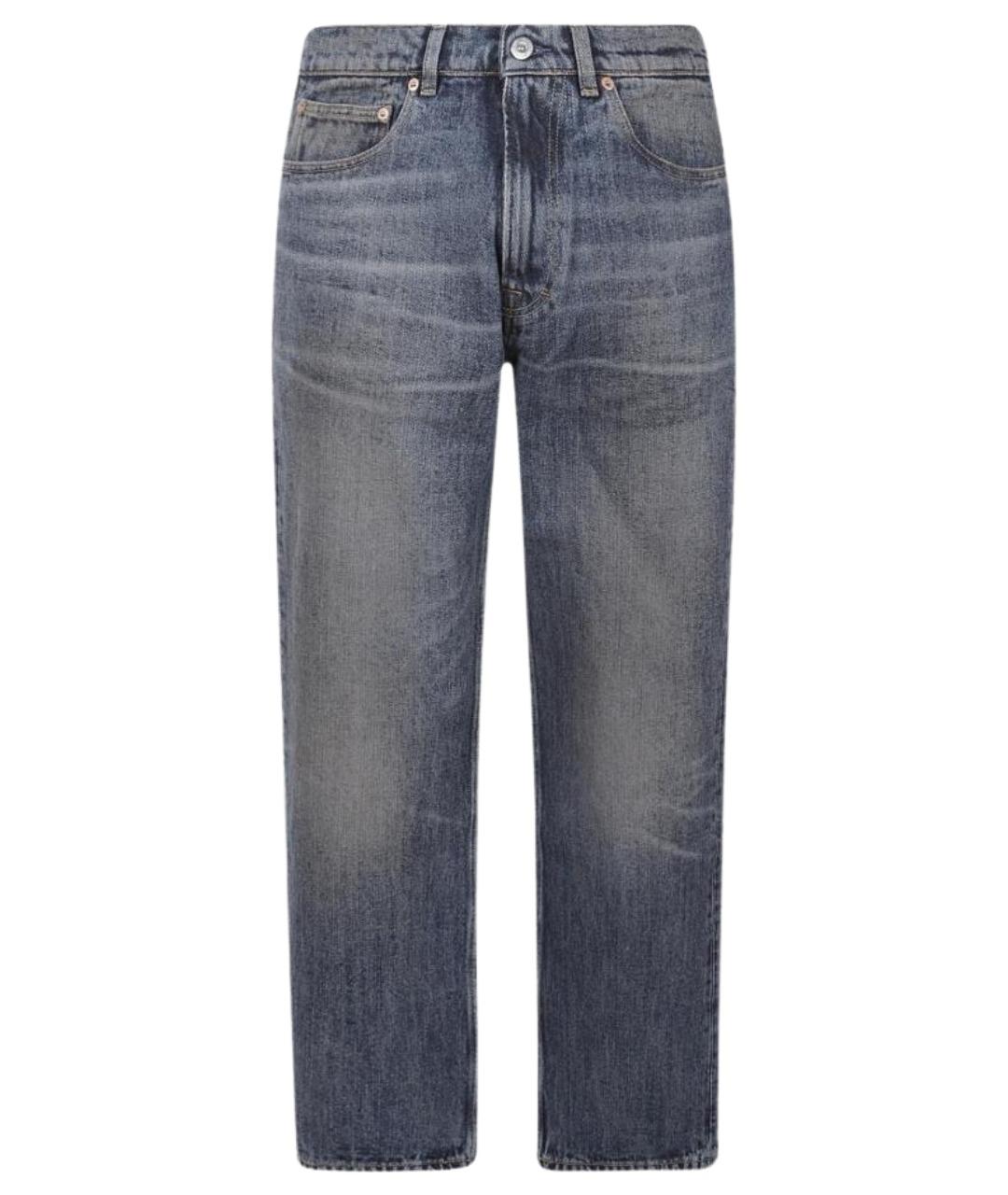 OUR LEGACY Синие хлопковые прямые джинсы, фото 1