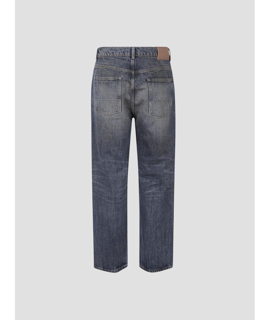 OUR LEGACY Синие хлопковые прямые джинсы, фото 2