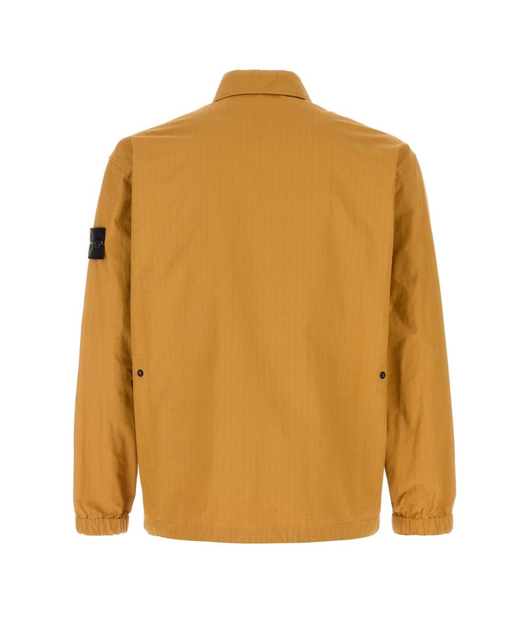 STONE ISLAND Горчичная хлопковая куртка, фото 2