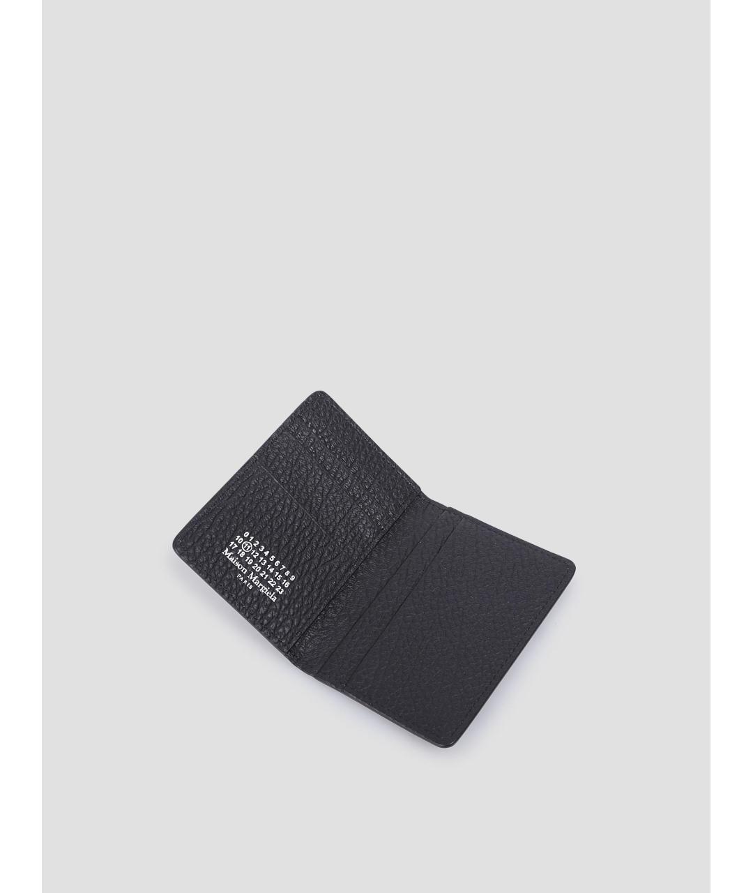MAISON MARGIELA Черный кожаный кардхолдер, фото 2
