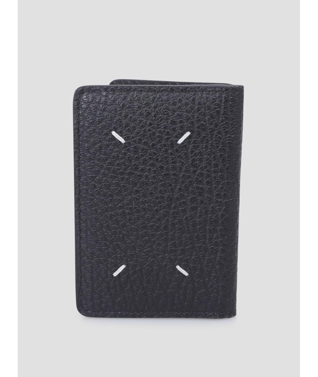 MAISON MARGIELA Черный кожаный кардхолдер, фото 4