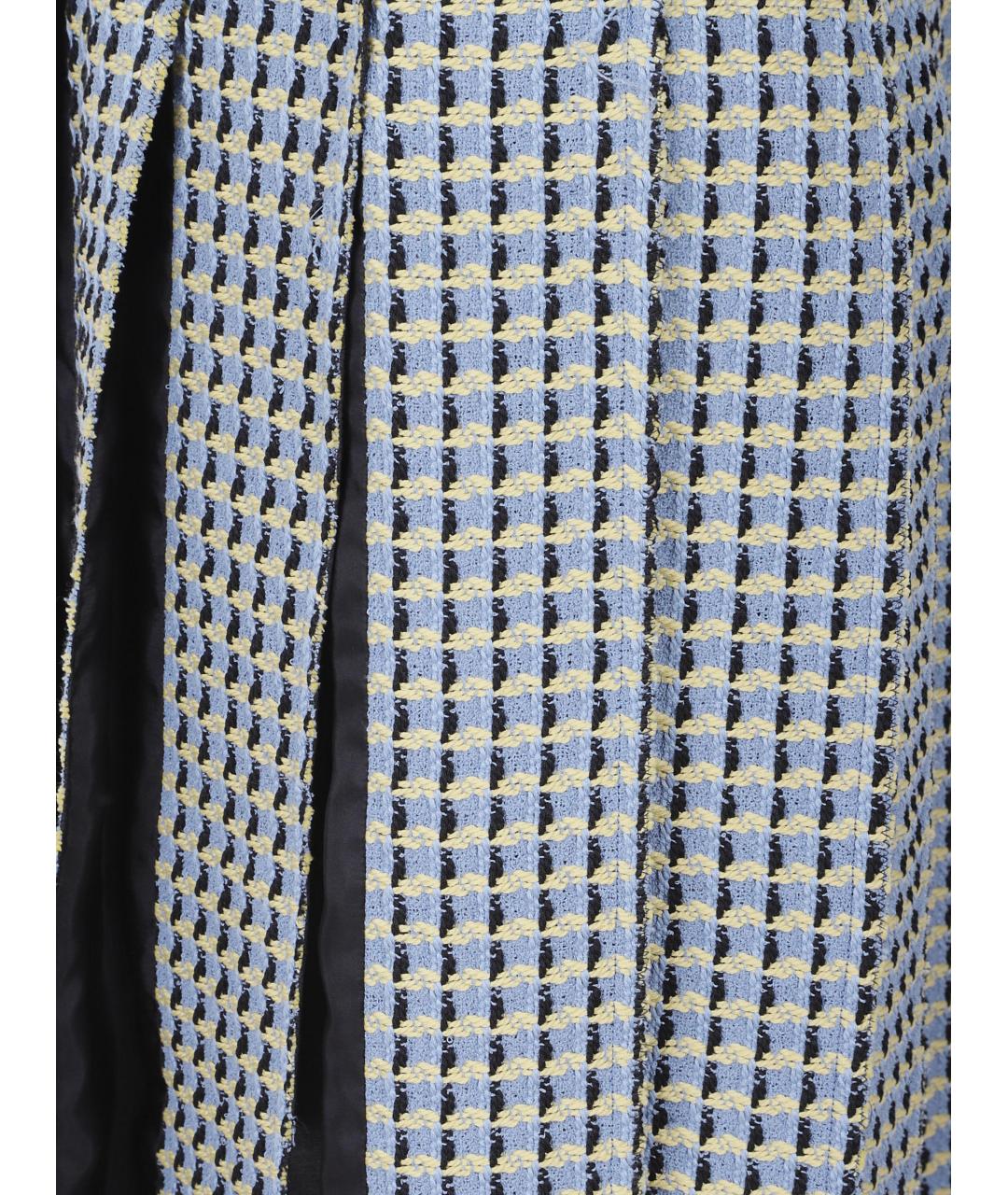 MARNI Голубая хлопковая юбка миди, фото 3