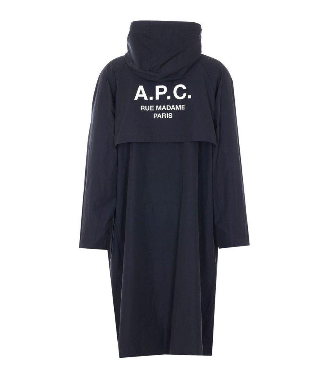 A.P.C. Черный полиэстеровый тренч/плащ, фото 2