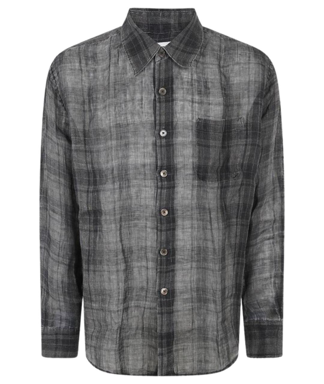 OUR LEGACY Серая льняная кэжуал рубашка, фото 1