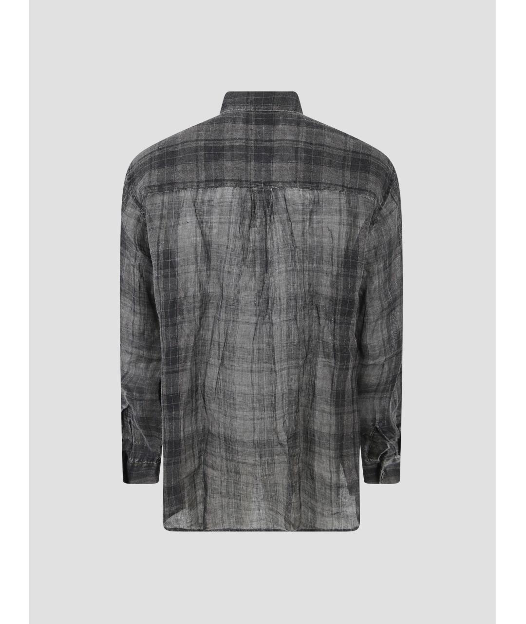 OUR LEGACY Серая льняная кэжуал рубашка, фото 2