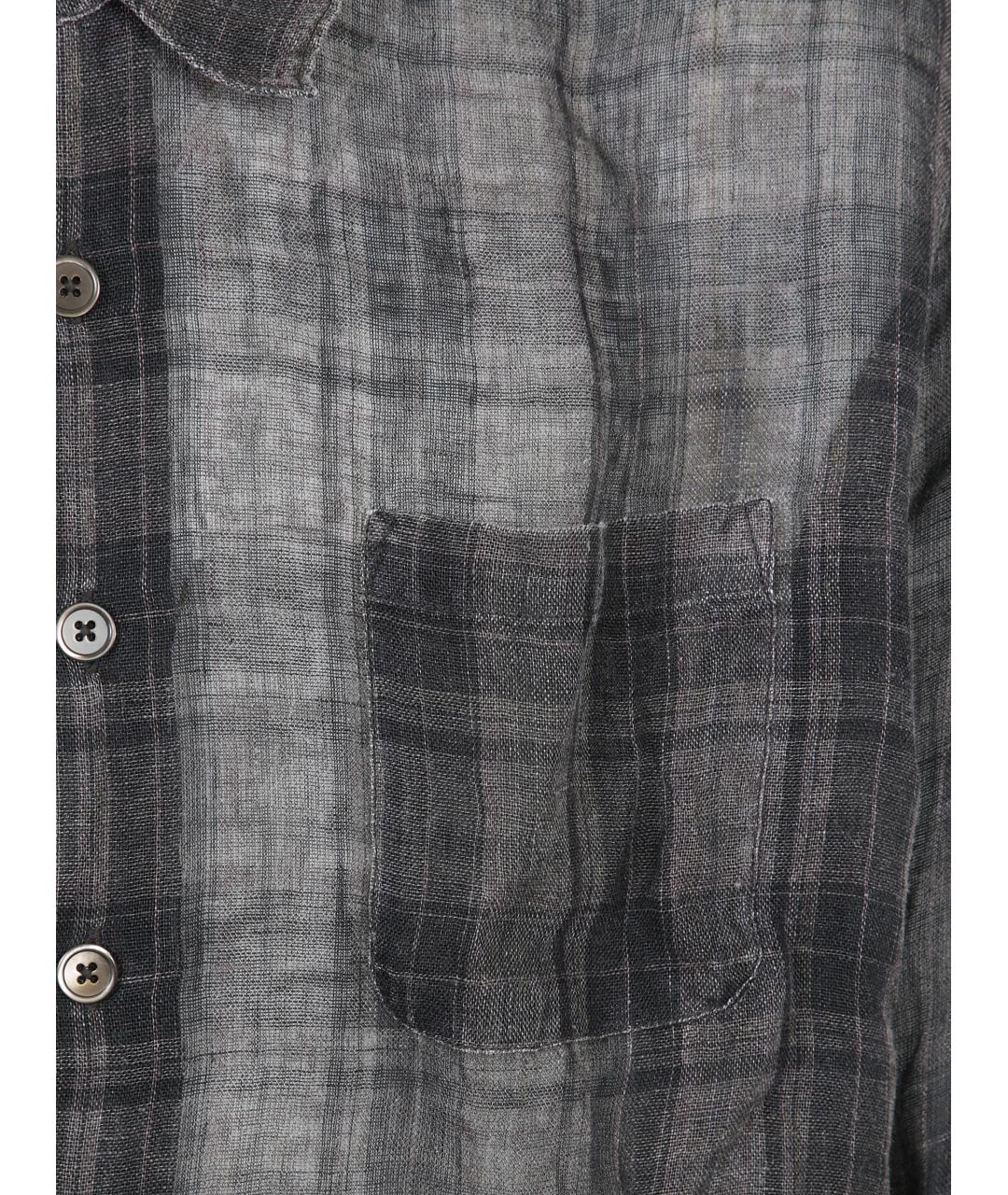 OUR LEGACY Серая льняная кэжуал рубашка, фото 3