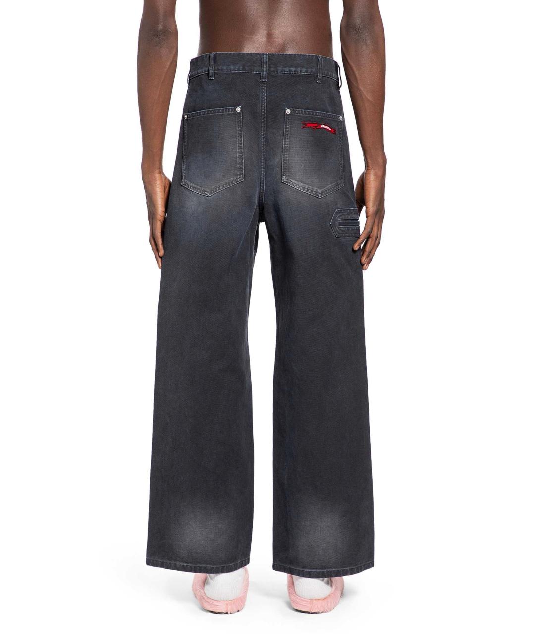 MARNI Черные хлопковые повседневные брюки, фото 4