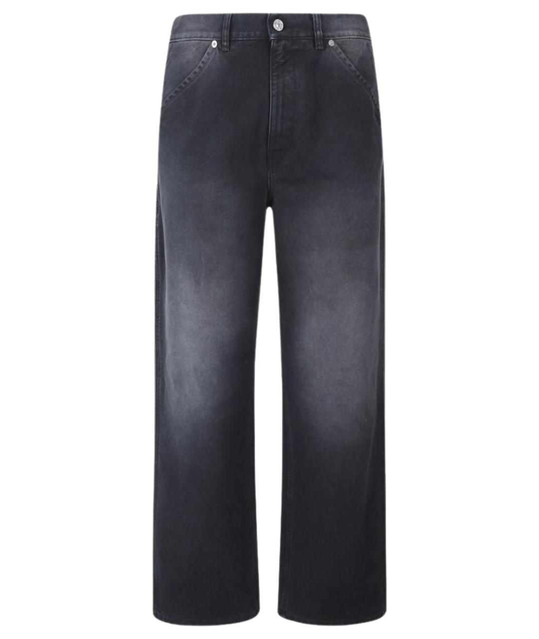 MARNI Черные хлопковые повседневные брюки, фото 1