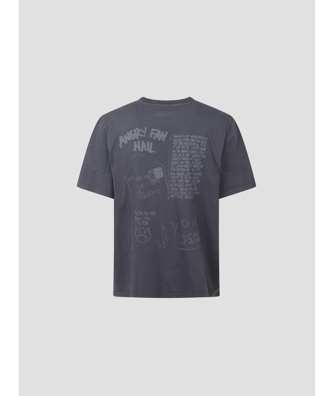 OUR LEGACY Серая хлопковая футболка, фото 2