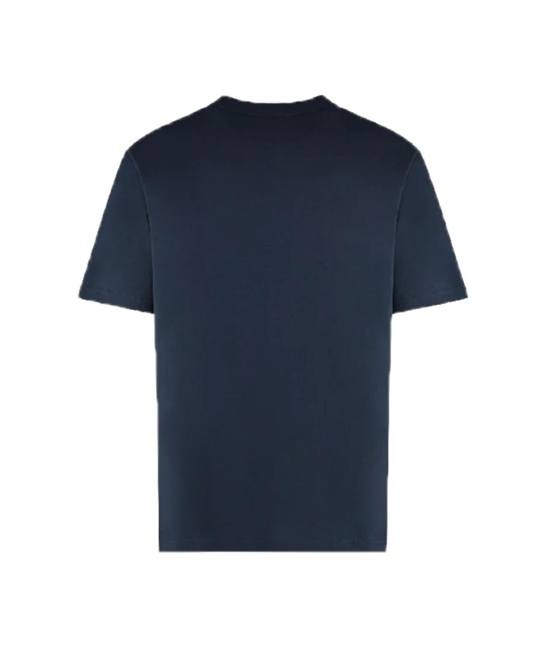 A.P.C. Синяя хлопковая футболка, фото 2