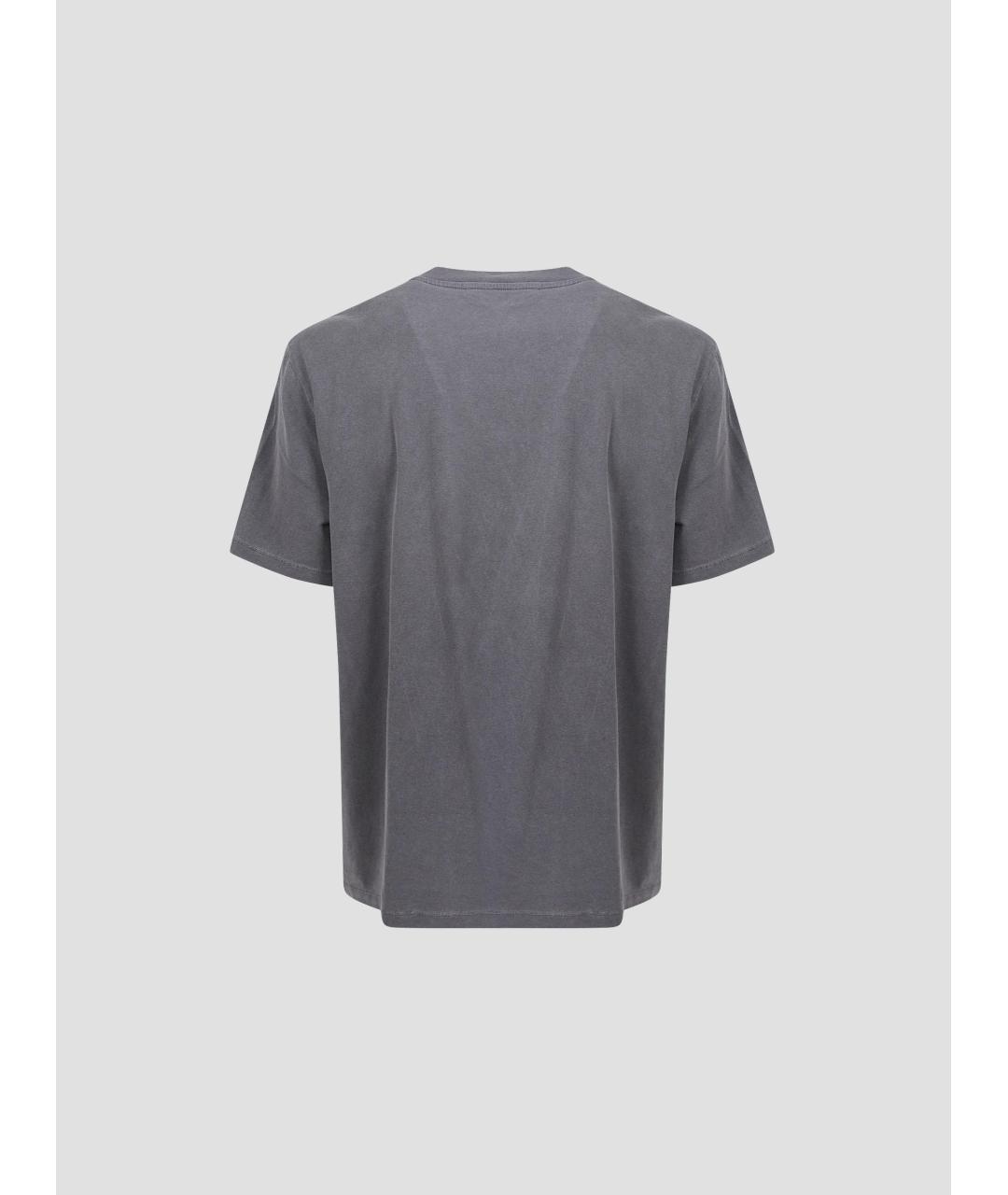 OUR LEGACY Серая хлопковая футболка, фото 2