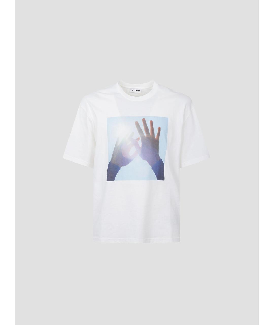 JIL SANDER Белая вискозная футболка, фото 4