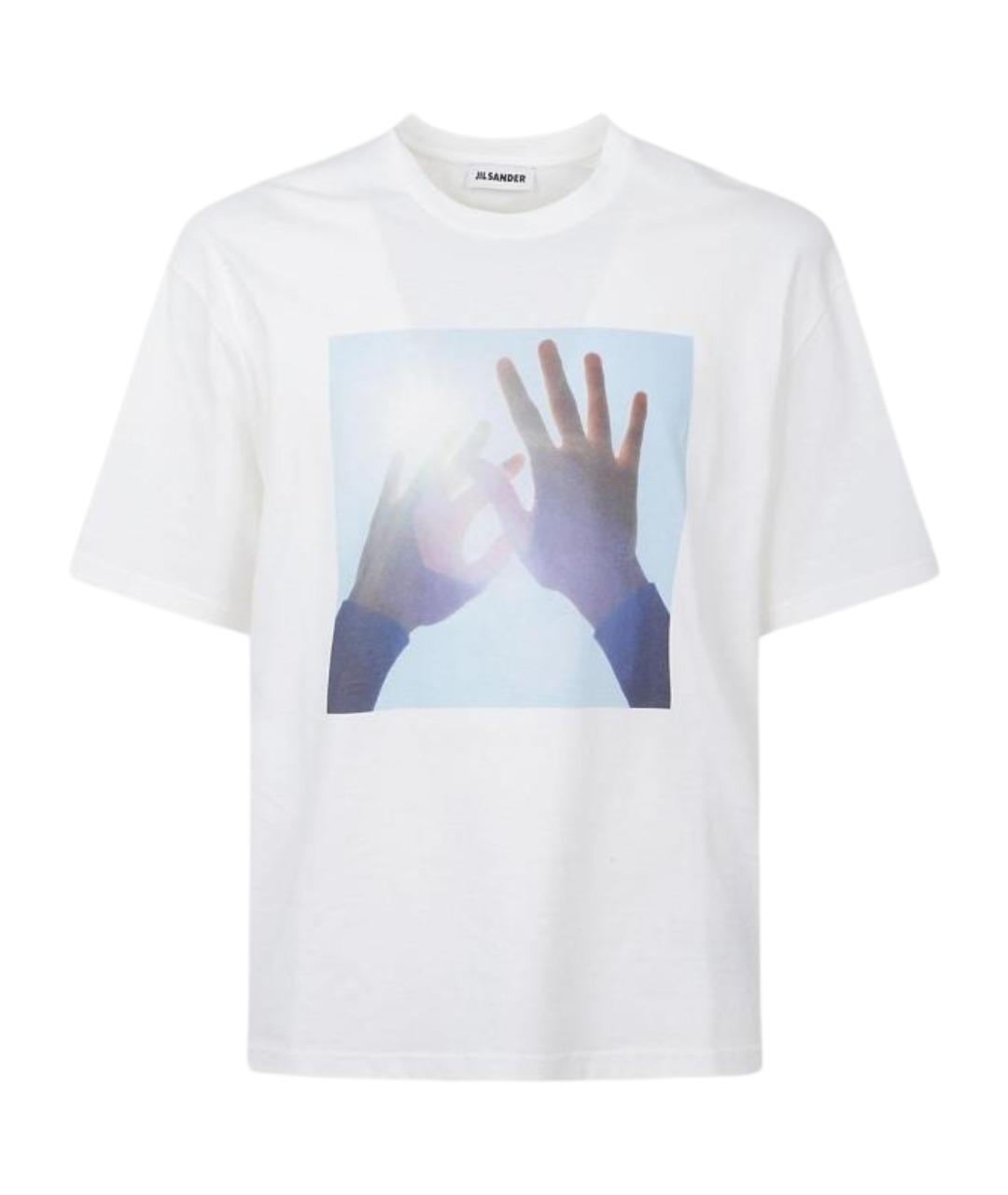 JIL SANDER Белая вискозная футболка, фото 1