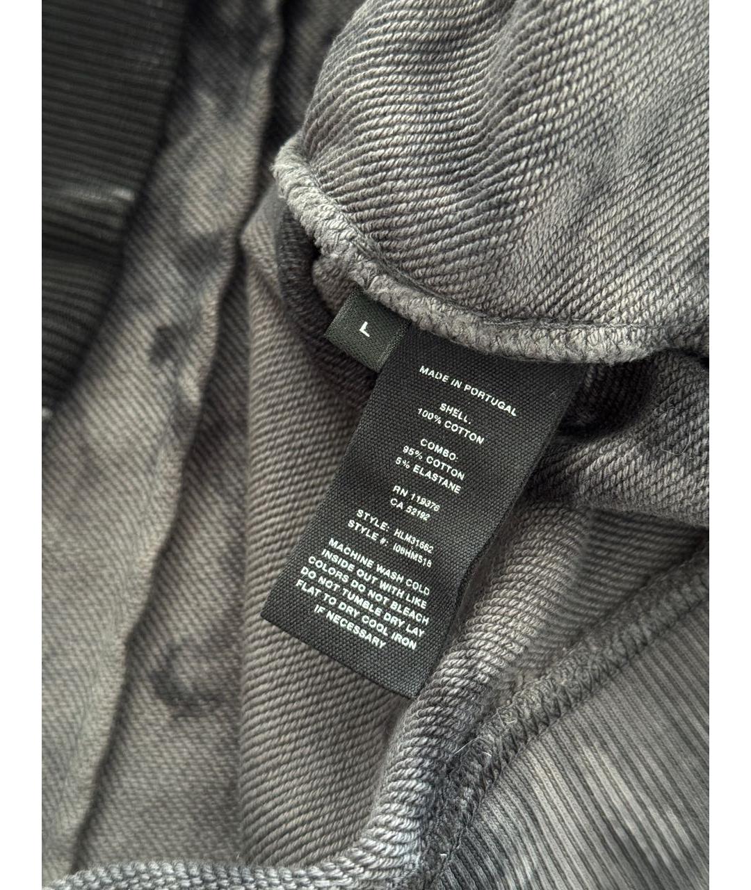 HELMUT LANG Черный хлопковый джемпер / свитер, фото 6