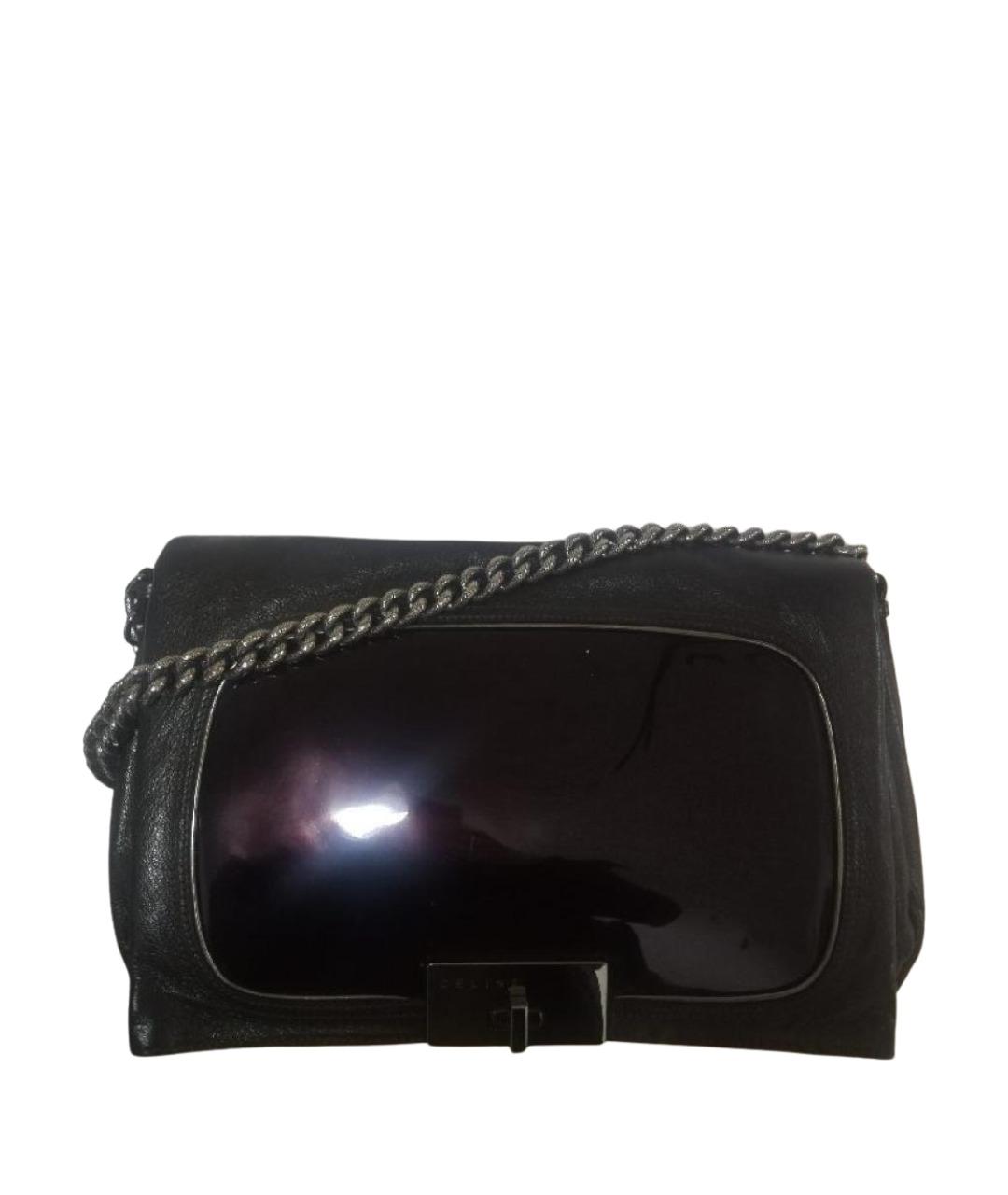 CELINE Черная кожаная сумка через плечо, фото 1