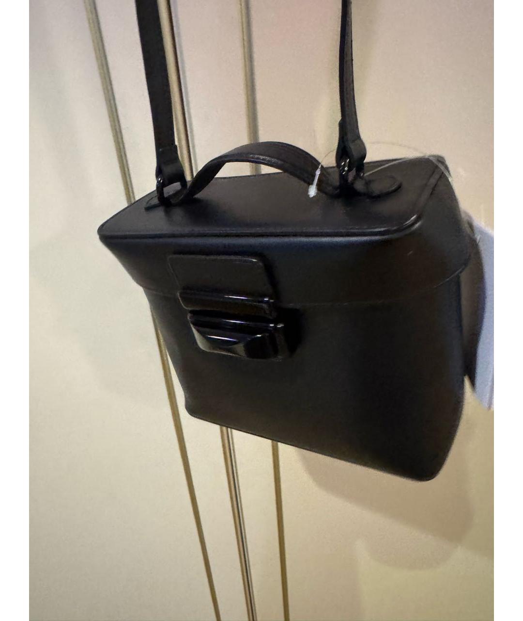 GIABORGHINI Черная кожаная сумка тоут, фото 7