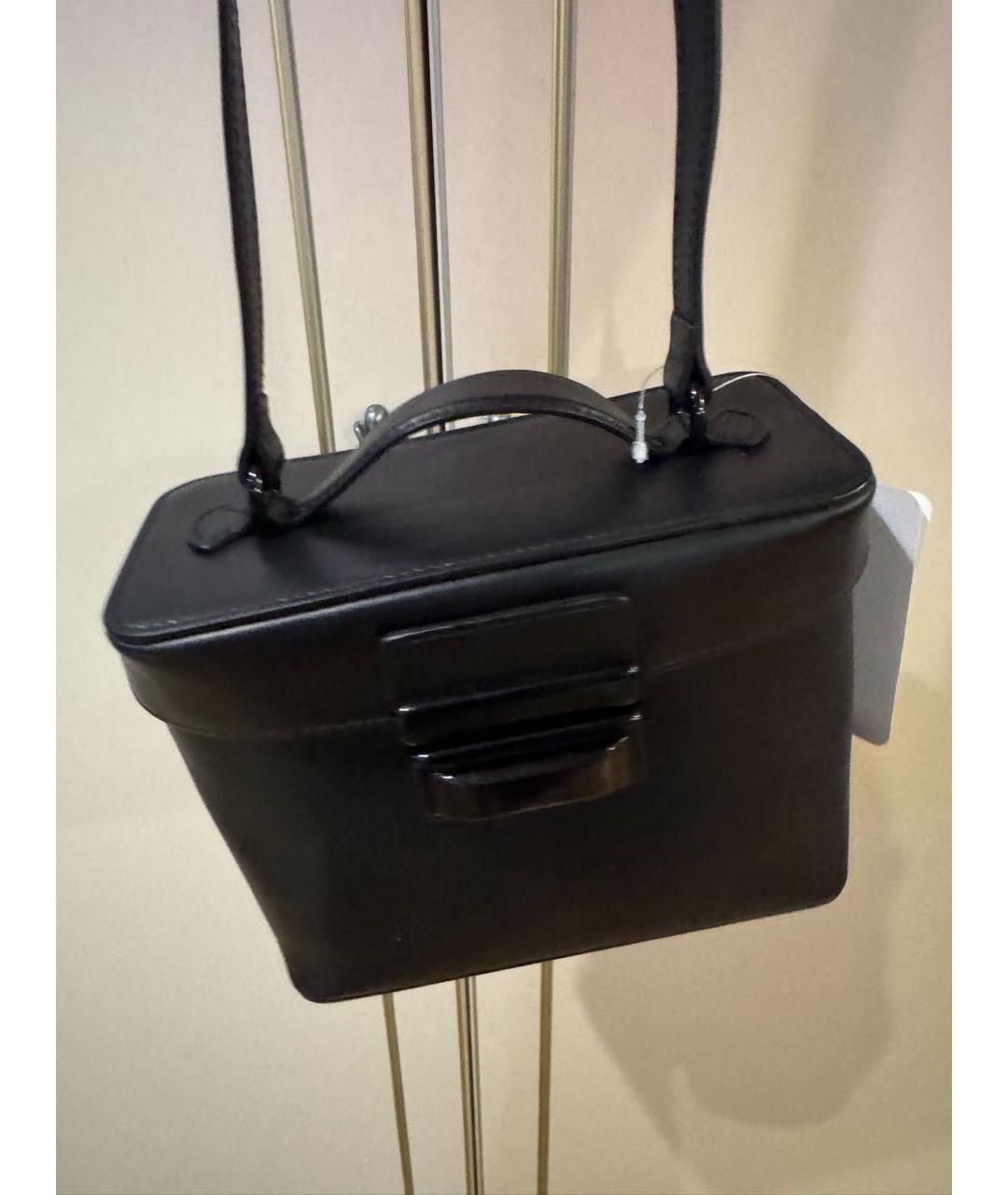GIABORGHINI Черная кожаная сумка тоут, фото 6