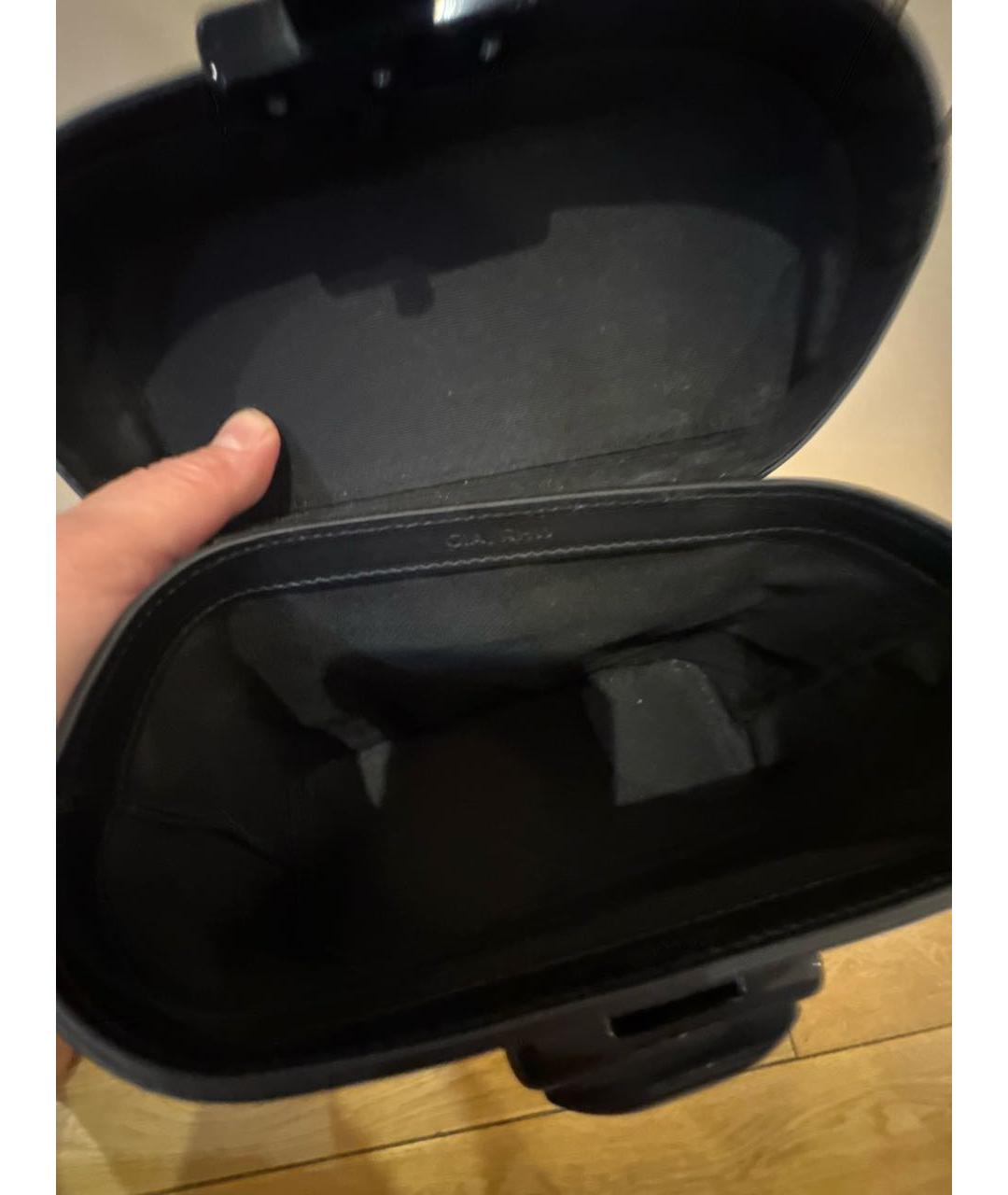 GIABORGHINI Черная кожаная сумка тоут, фото 4