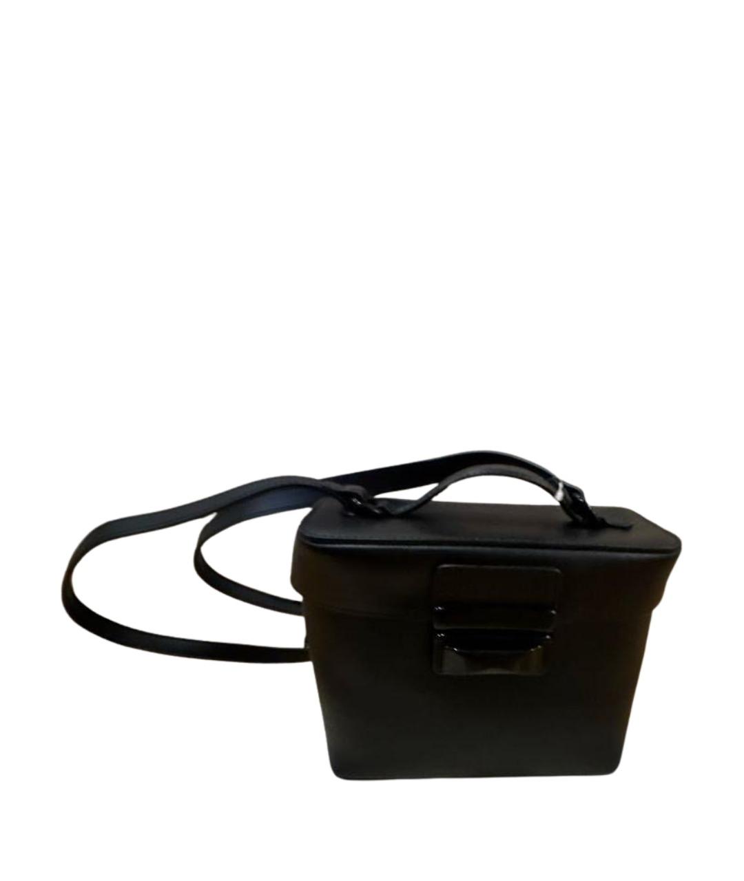 GIABORGHINI Черная кожаная сумка тоут, фото 1