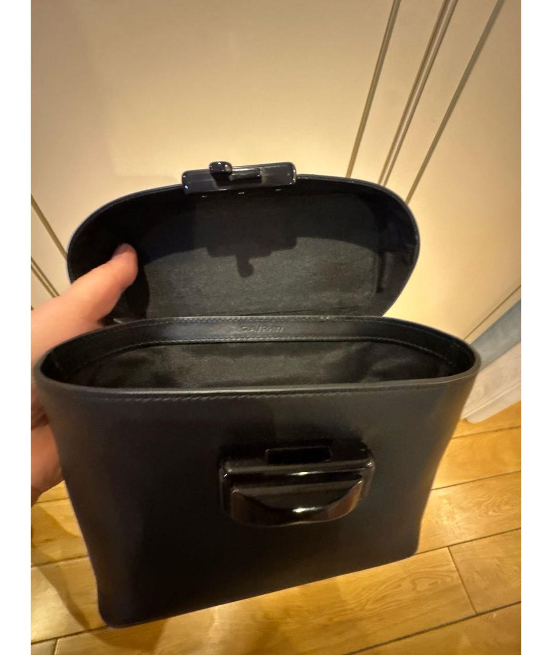 GIABORGHINI Черная кожаная сумка тоут, фото 8