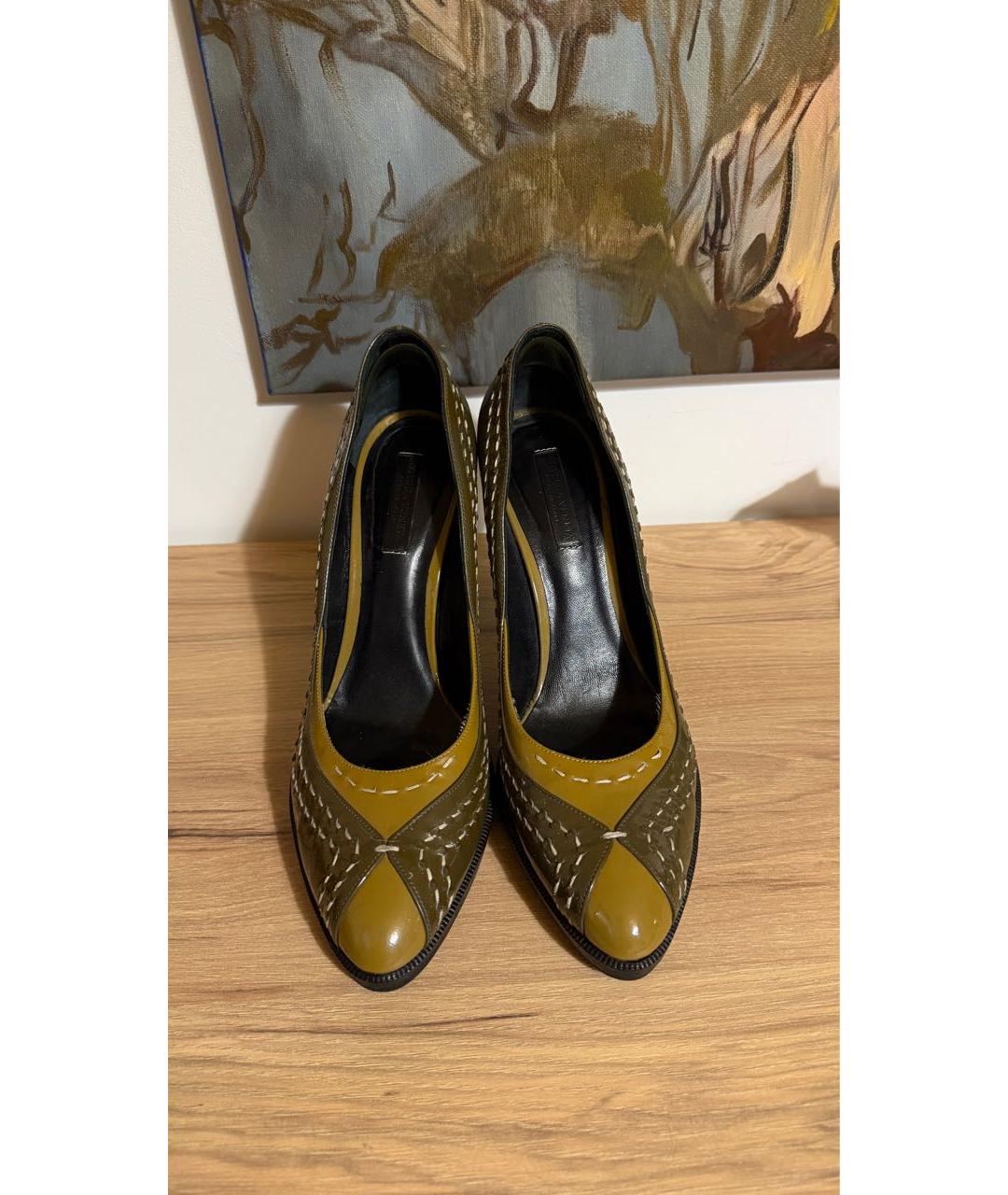 BOTTEGA VENETA Коричневые туфли из лакированной кожи, фото 2