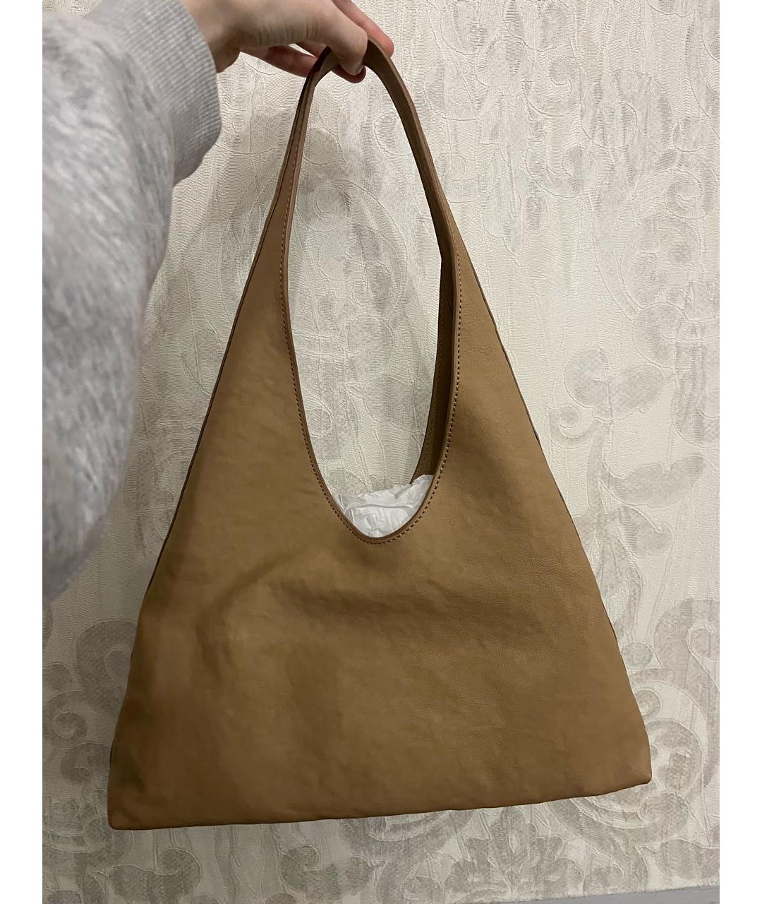 ALEXANDER WANG Бежевая кожаная сумка тоут, фото 3