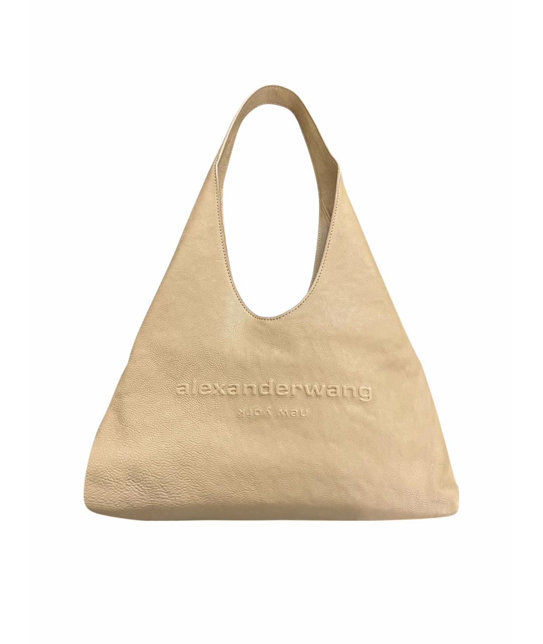 ALEXANDER WANG Бежевая кожаная сумка тоут, фото 1