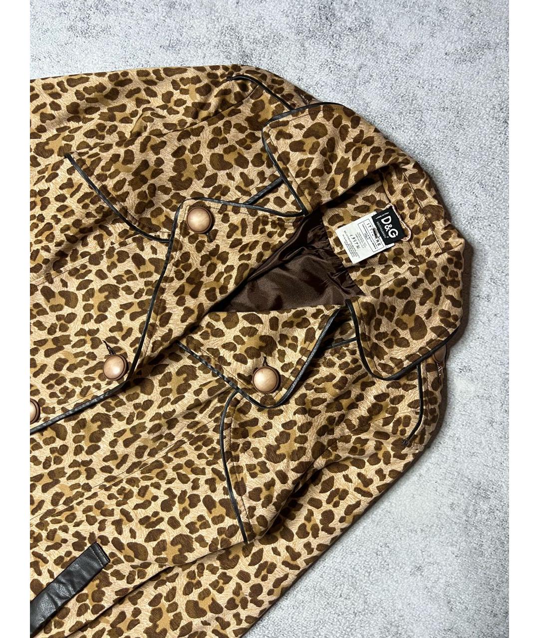 DOLCE&GABBANA Мульти хлопко-эластановый тренч/плащ, фото 4