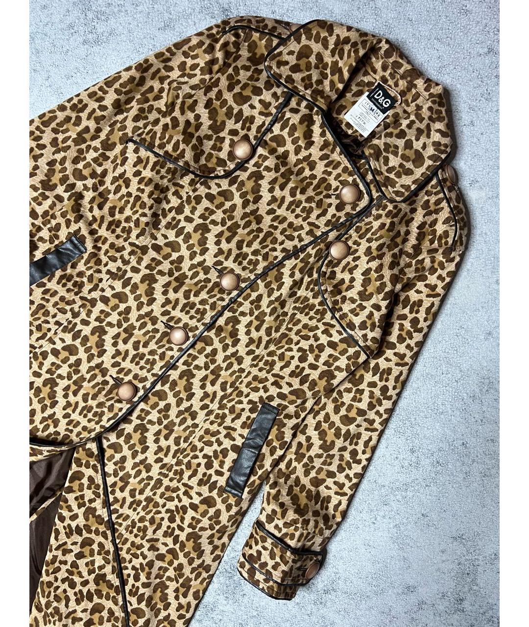 DOLCE&GABBANA Мульти хлопко-эластановый тренч/плащ, фото 3