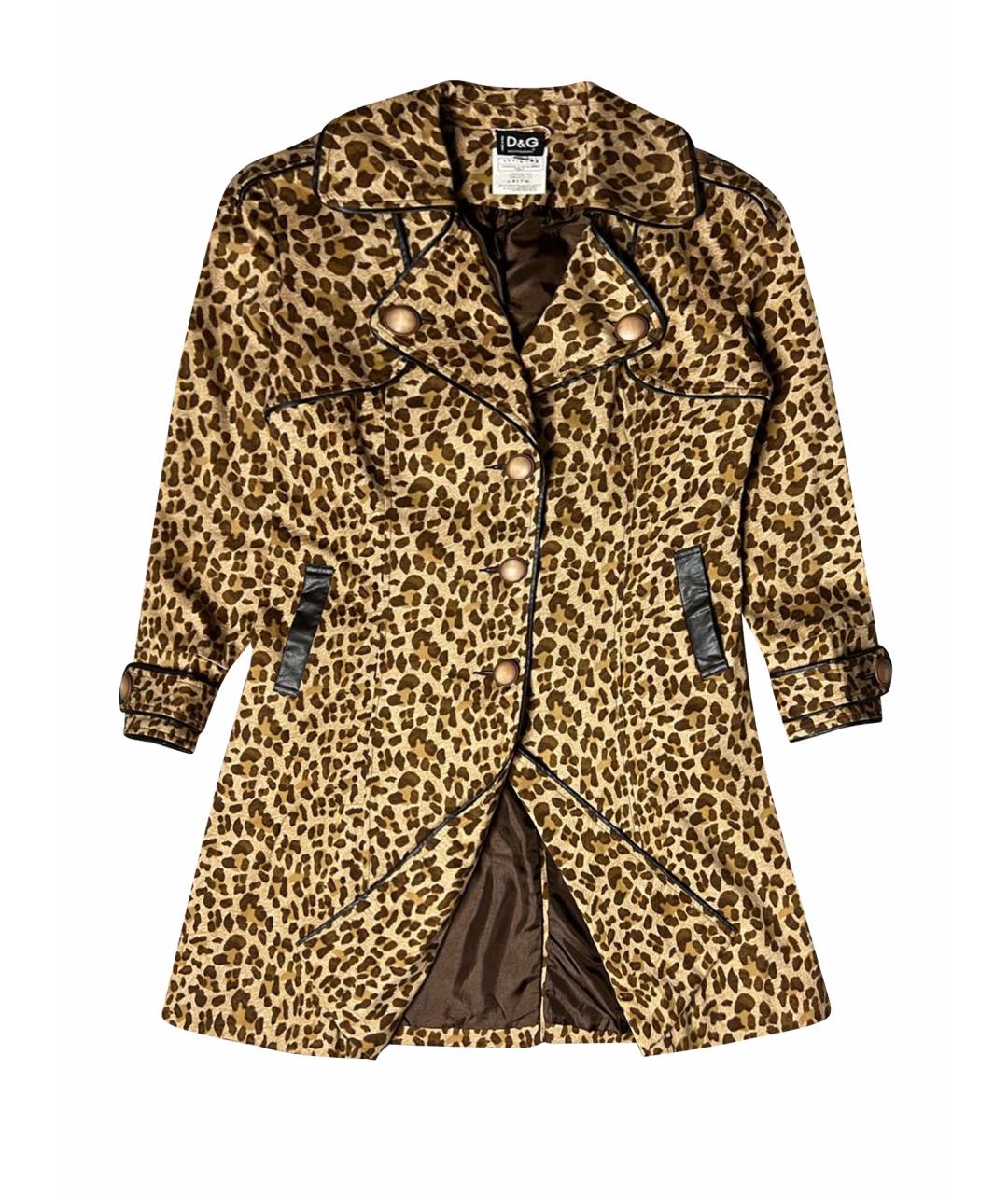 DOLCE&GABBANA Мульти хлопко-эластановый тренч/плащ, фото 1