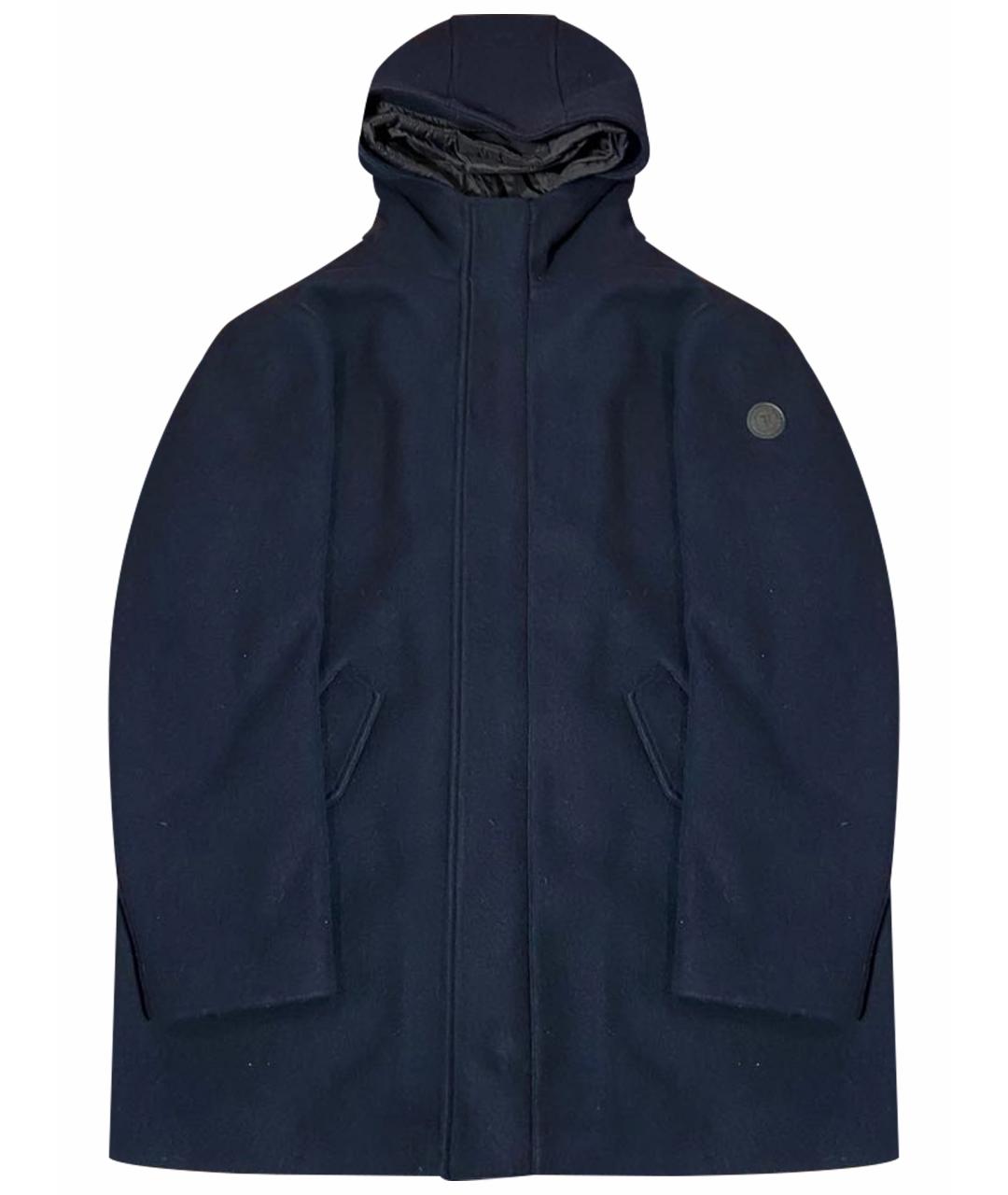 TRUSSARDI Синяя полиэстеровая куртка, фото 1