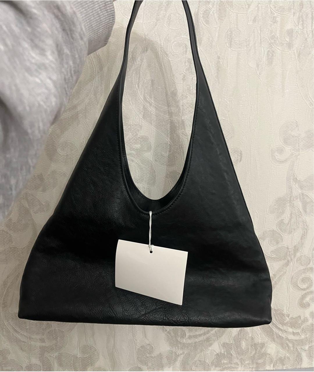 ALEXANDER WANG Черная кожаная сумка тоут, фото 3