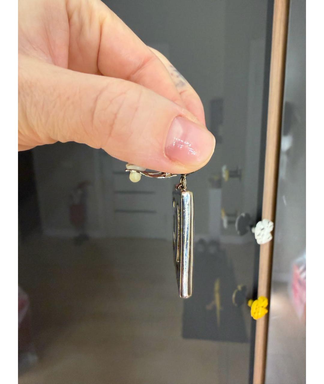 DOLCE&GABBANA Серебряные с серебряным покрытием клипсы, фото 3