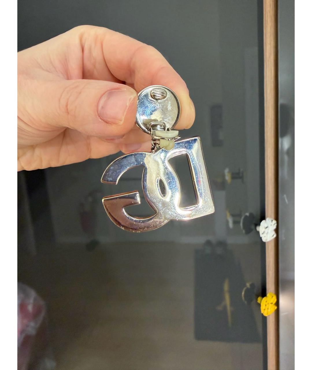 DOLCE&GABBANA Серебряные с серебряным покрытием клипсы, фото 4