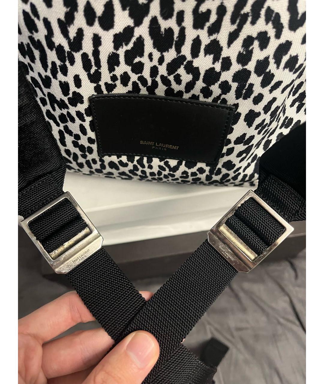 SAINT LAURENT Белый деним рюкзак, фото 5