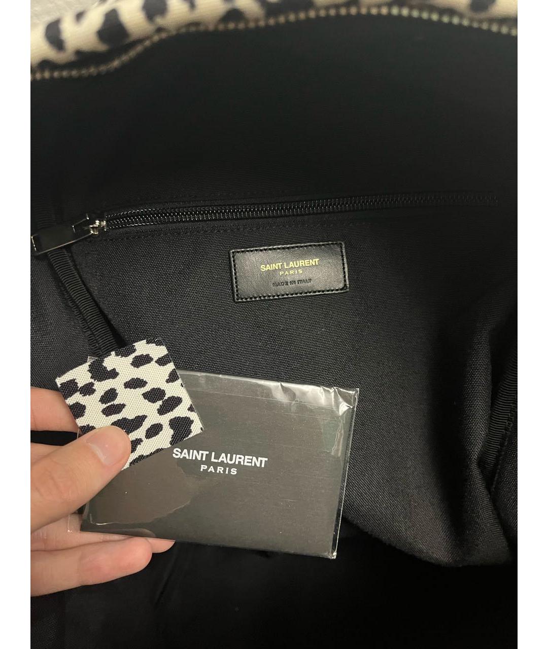 SAINT LAURENT Белый деним рюкзак, фото 4